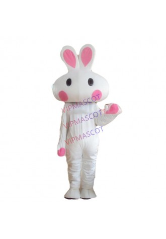 cosplay costumes Professional White Rabbit Mascot Costume Unisex Adult Size Fancy Dress