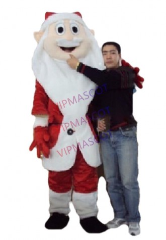 Santa Claus Mascot Costume Christmas Fancy Dress Outfit Suit Cospaly Party Dress