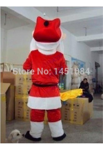 Santa Claus Mascot Costume Christmas Fancy Dress Outfit Suit Cospaly Party Dress