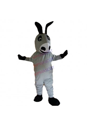 Hot sale Cartoon Character cute Grey Donkey Mascot Costume party costume Adult Size