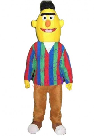 Hot sale Foam Character Adult lovely cute Explorer BERT Mascot Costume fancy dress Halloween party costume