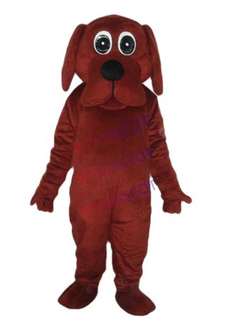 New arrival Cute Adult dark brown dog mascot fancy dress costumes Halloween party costumes adult size
