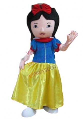 Hot sale Cute Adult nice girl White Mascot mascot costume adult size Cinderella mascot costume