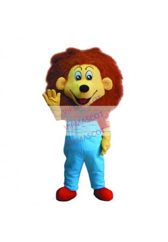 Hot selling Foam Adult cute blue lion mascot fancy dress costumes Halloween party costumes