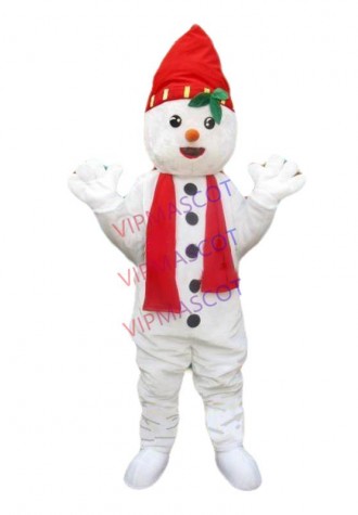 Hot sale Cute Adult Snow Man Yeti Snowman Mascot Costume Christmas Costume Halloween Cartoon Outfits