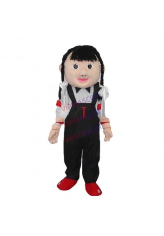 Hot selling Adult cartoon character lovely little girl Mascot Costume fancy dress party costumes
