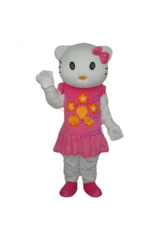 New arrival Foam Adult pink lovely cat mascot fancy dress costumes Halloween party costumes