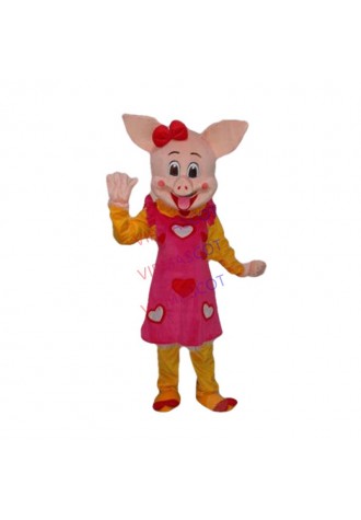 Hot sale Foam Adult female gold pig mascot fancy dress costumes Halloween party costumes