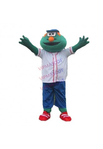 Hot sale Cartoon Character cute MONSTER IN GREEN Mascot Costume party costume Adult Size