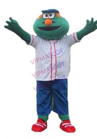 Hot sale Cartoon Character cute MONSTER IN GREEN Mascot Costume party costume Adult Size