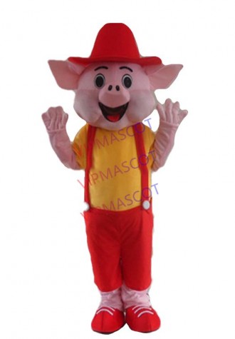 Hot sale Cartoon Character Adult cute pig baby Mascot Costume fancy dress party costume