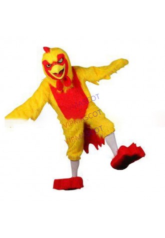 Hot sale Cute Cartoon Character Adult lovely yellow chicken Mascot Costume fancy dress Halloween party costume