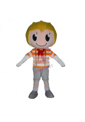New arrival Cute Adult cartoon cute big eyes boy mascot costume suit fancy dress party costumes