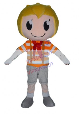 New arrival Cute Adult cartoon cute big eyes boy mascot costume suit fancy dress party costumes