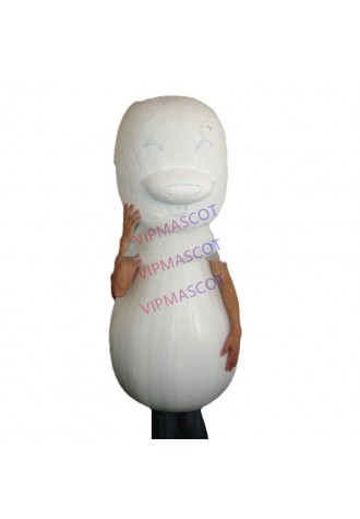 Hot sale Cute Adult lovely white doll mascot fancy dress costumes Halloween cartoon party costumes