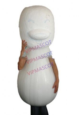 Hot sale Cute Adult lovely white doll mascot fancy dress costumes Halloween cartoon party costumes