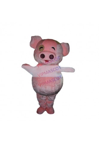 Hot selling Foam Adult cute little pink pig mascot fancy dress suit costumes cartoon party costumes