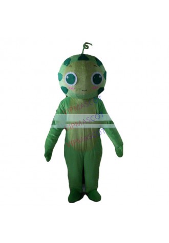 Hot selling Foam Adult cute green doll mascot fancy dress suit costumes cartoon party costumes