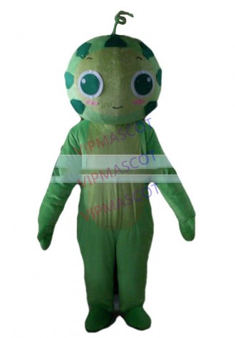 Hot selling Foam Adult cute green doll mascot fancy dress suit costumes cartoon party costumes