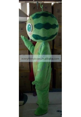 Hot selling Foam Adult cute green doll mascot fancy dress suit costumes cartoon party costumes
