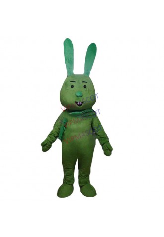 Hot sale Foam Character Adult lovely green rabbit Mascot Costume fancy dress Halloween party costume
