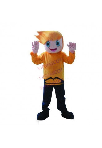 Hot sale Cute Cartoon Character Adult lovely brave little boy Mascot Costume fancy dress Halloween party costume