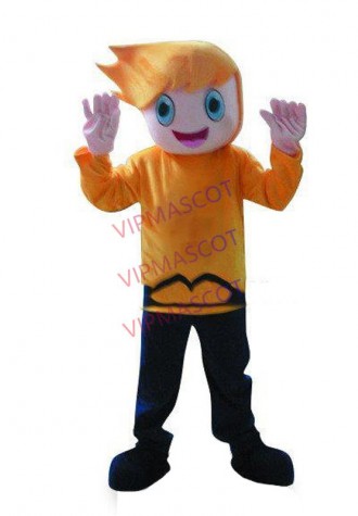 Hot sale Cute Cartoon Character Adult lovely brave little boy Mascot Costume fancy dress Halloween party costume