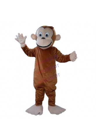 Hot sale Cartoon Character Adult New Professional Cruious George Monkey Fancy Dress Mascot Costume
