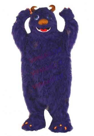 Hot sale Cute Cartoon Character Adult Blue Monsters Dress cosplay Halloween Party Costume