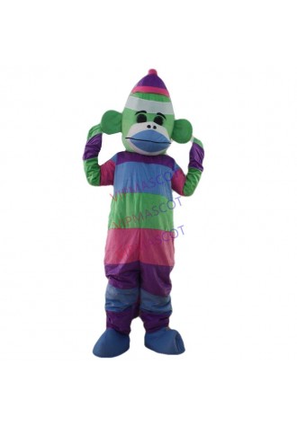 New arrival Foam Cartoon Character Professional New Style Sock Monkey Fancy Dress Mascot Costume