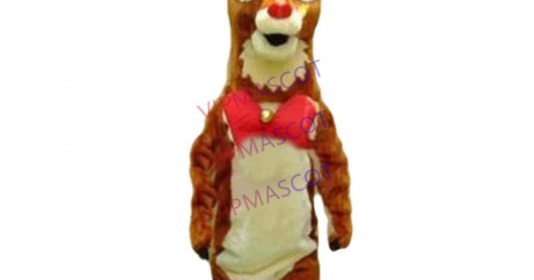 Hot sale Cute Adult REINDEER RUDOLPH MASCOT COSTUME Adult Fancy Dress
