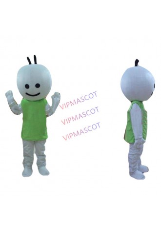 Hot sale Adult The new white boy Mascot Costumes Adult Size Halloween Costume Cartoon Fancy Dress