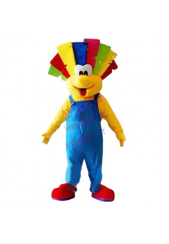 Hot selling Foam Adult cute Clown Mascot Costume Halloween Cartoon Party Outfits Fancy Dress Adult Size
