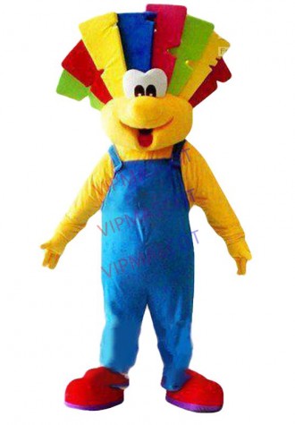 Hot selling Foam Adult cute Clown Mascot Costume Halloween Cartoon Party Outfits Fancy Dress Adult Size
