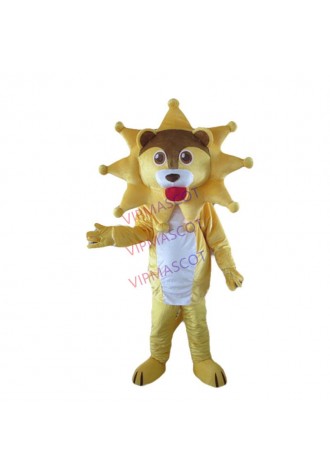 new Hot sale yellow lion Mascot Costume Girl Mascot Costume For Halloween Party Christmas