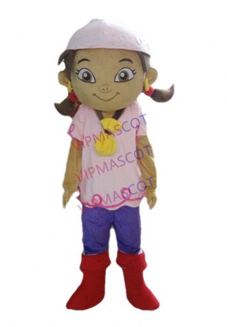 NEW Adult cartoon lovely pink hat girl mascot costume fancy dress costumes party costumes