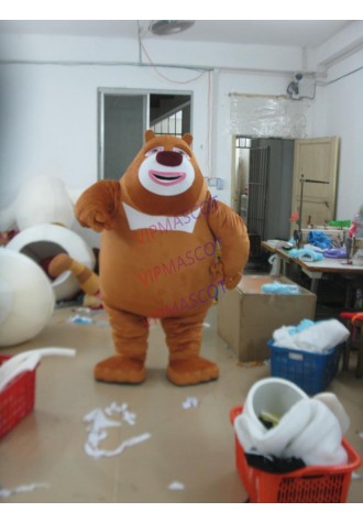 fat brown bear mascot costumes
