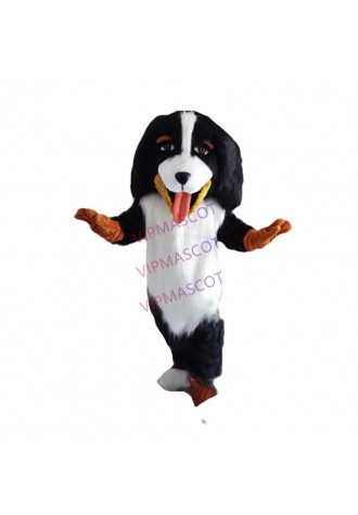 Realistic Bernese Mountain Dog Mascot Costume Adult Size Lovely Snowman Theme Anime Cosplay Costumes Carnival Fancy Dress Kits