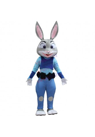 New Judy Hopps Rabbit Mascot costume from Zootopia Carnival Free Ship Adult