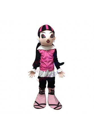 Vampire Draculaura Mascot Costumes Adult Size Fancy Dress Performance Prob Event Outfit Halloween Carnival Dress