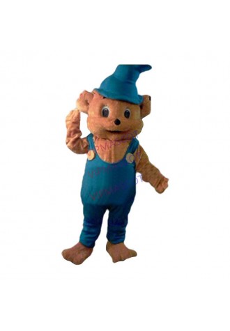 New Super Lovely Bamsy Bear Mascot Costume Adult Size Bear In Blue Theme Anime Cosply carnival Fancy Mascotte Dress 1737