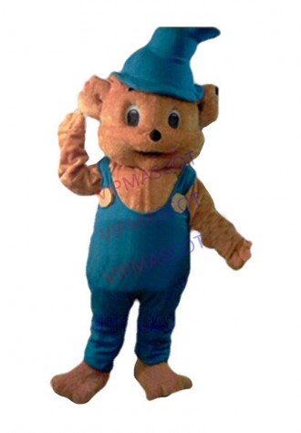 New Super Lovely Bamsy Bear Mascot Costume Adult Size Bear In Blue Theme Anime Cosply carnival Fancy Mascotte Dress 1737