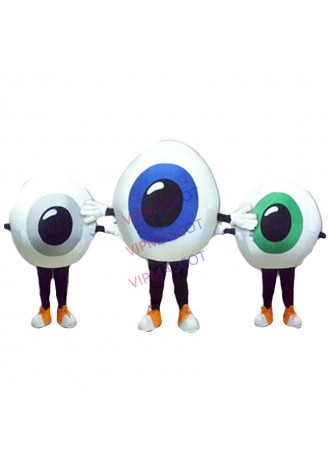 1pc Newe Arrival Blue/Green/Grey Eyeballs Mascot Costume Adult Cartoon Character Hot Sale Eyeball Theme Mascotte Fancy1839