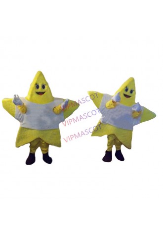 Beautiful Yellow Star Mascot Costume Adult Cartoon Character Anime Cosply Dress Carnival XMAS HALLOWEEN Mascotte Fancy Kits 1703