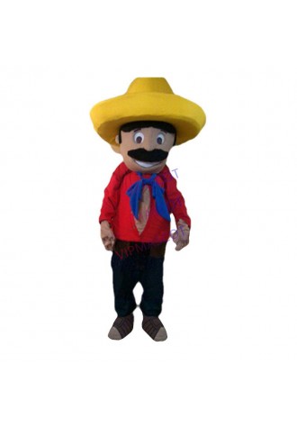 mexican Mascot Costume Adult Farmer Theme Cartoon mexican man Anime Cosply Dress Carnival Birthday Party Fancy Dress Kits 1747