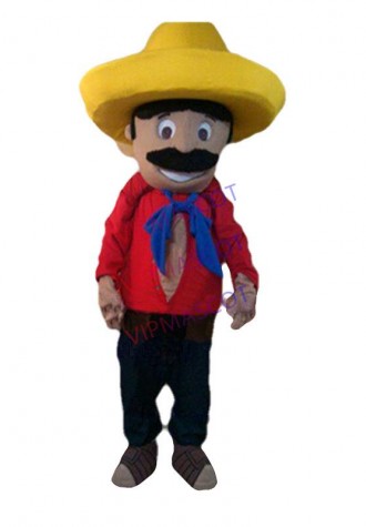 mexican Mascot Costume Adult Farmer Theme Cartoon mexican man Anime Cosply Dress Carnival Birthday Party Fancy Dress Kits 1747