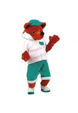 Professional Custom Cool Fire Red Fox Mascot Costume Adult Cartoon Fox Theme College Sport Games Mascotte Costumes Fancy 1865
