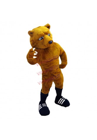 Sport Anime Cosply Costumes Rugby Bear Mascot Costume Adult for College School Games Bear Theme Mascotte Fancy Dress Kits 1943
