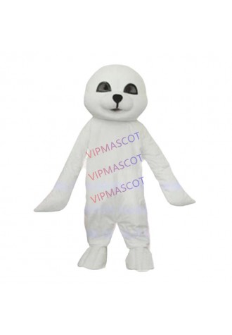 New Custom Lovely White Seal Mascot Costume Sea Creature Circus Theme Carnival Anime Cosply Costumes Mascotte Fancy Dress 1931