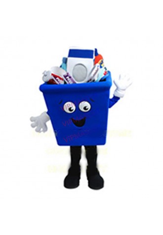 (Can contain sth) Anime Cosply Costume Blue Storage Box Mascot Costume Box Theme Advertising Mascotte Fancy Dress Suit 1957